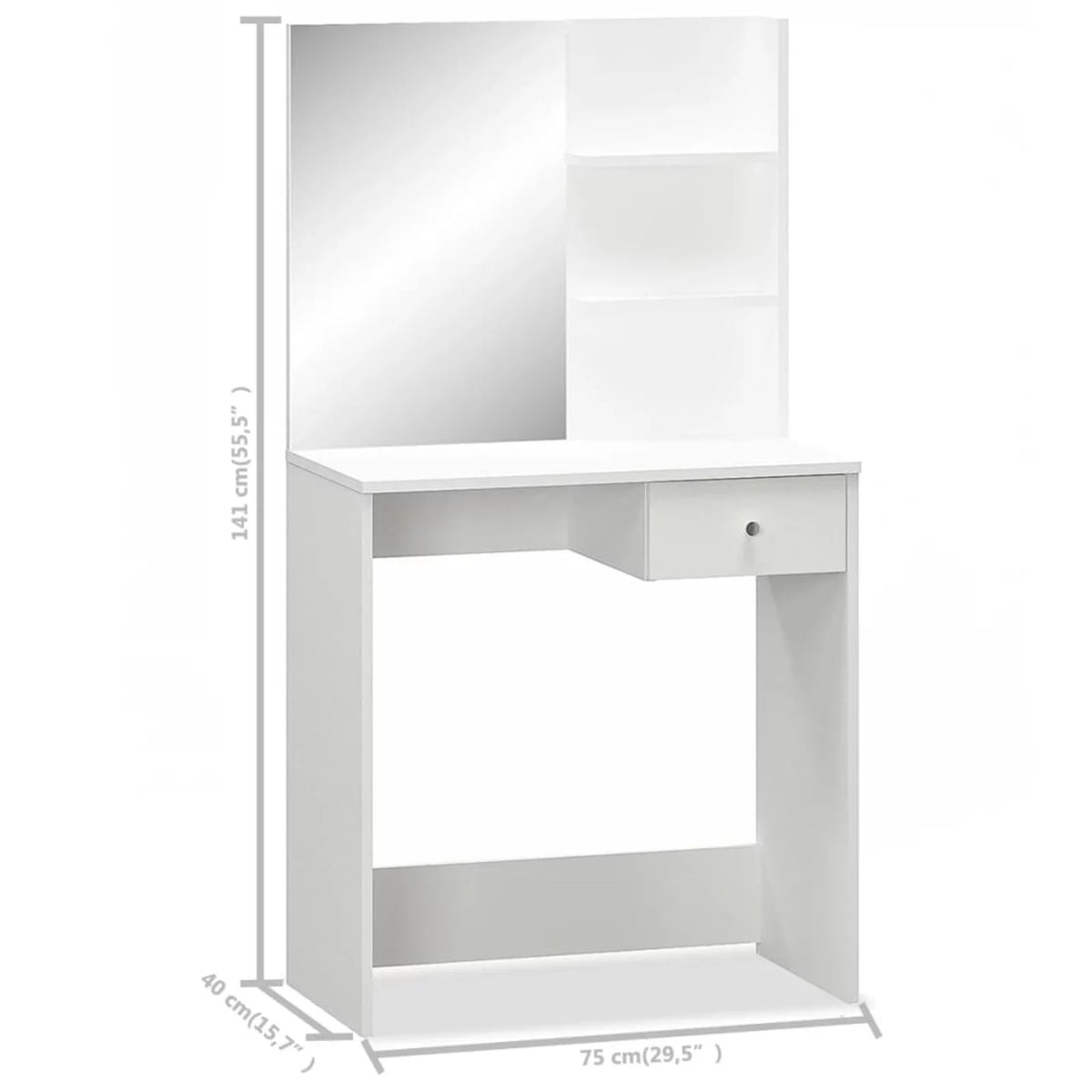 White Chipboard Dressing Table X922