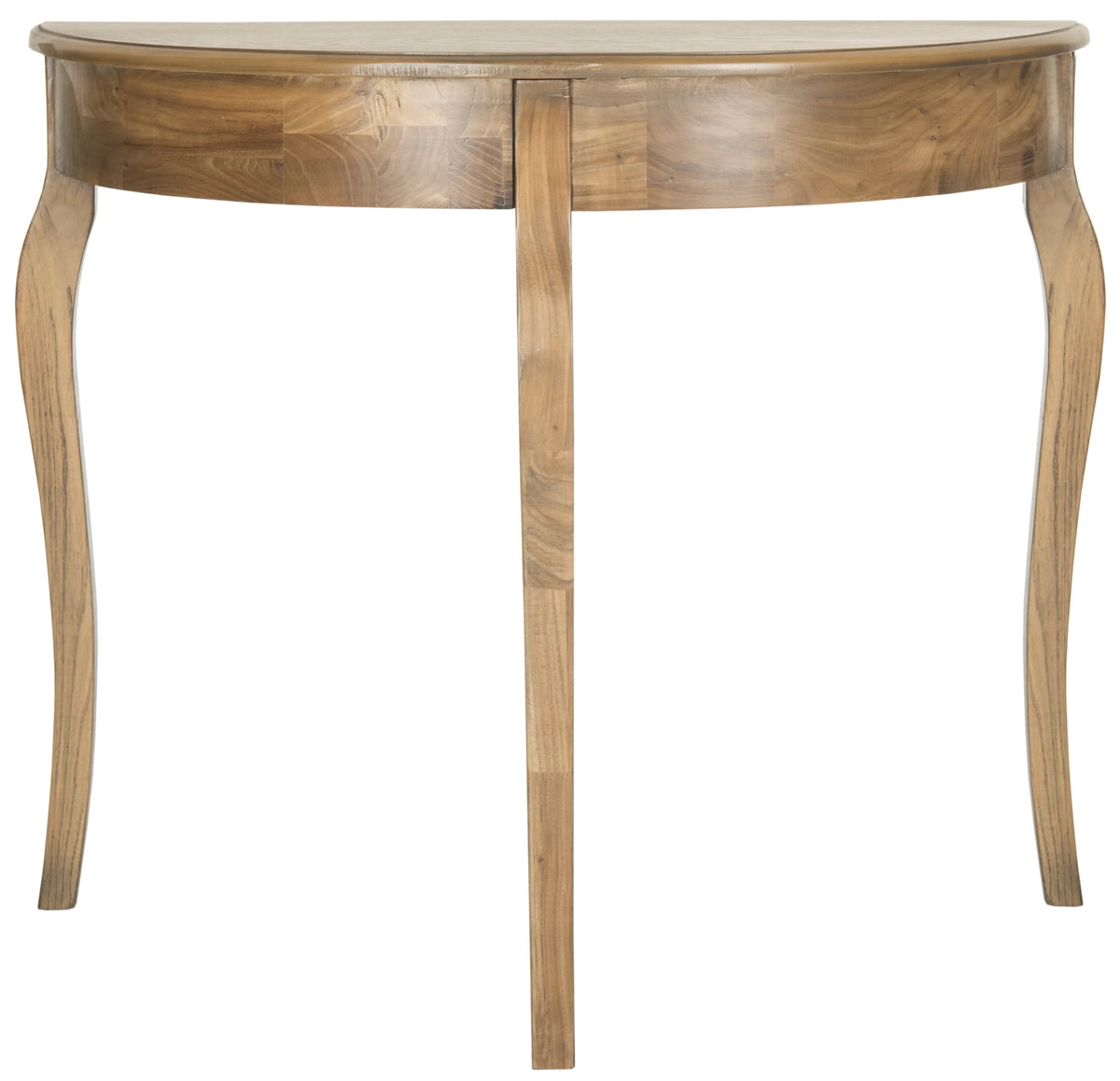 Oak Demilune Console D6028