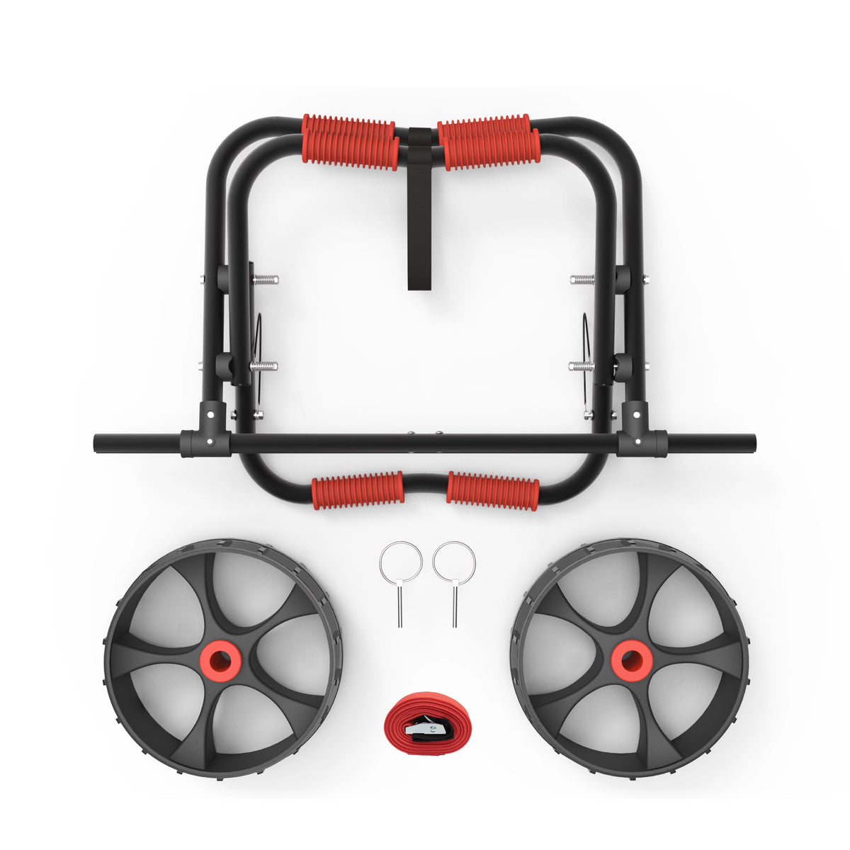Folding Kayak Canoe Boat Carrier Cart Red Q424161