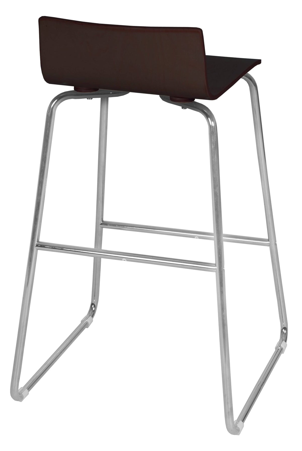 Mocha Walnut Chrome High Stool M508464