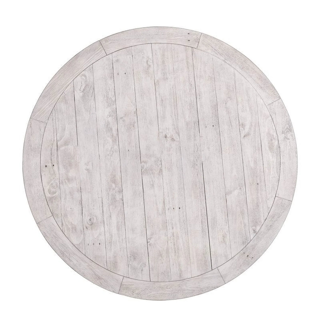 55" Round Solid Pine Wood Dining Table J916375