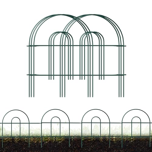 Green 32inX20ft Metal Garden Fencing M468193
