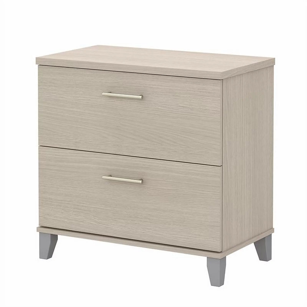 2 Piece Engineered Wood Lateral Filing Cabinet Set in Sand Oak L277636