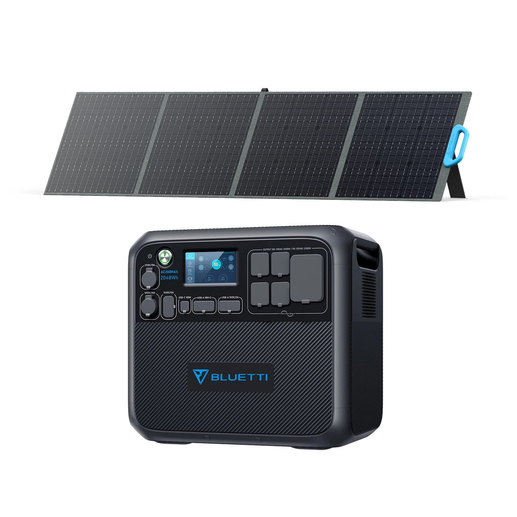 2048Wh 2200W Portable Power Station with 200W Solar Panel Q328