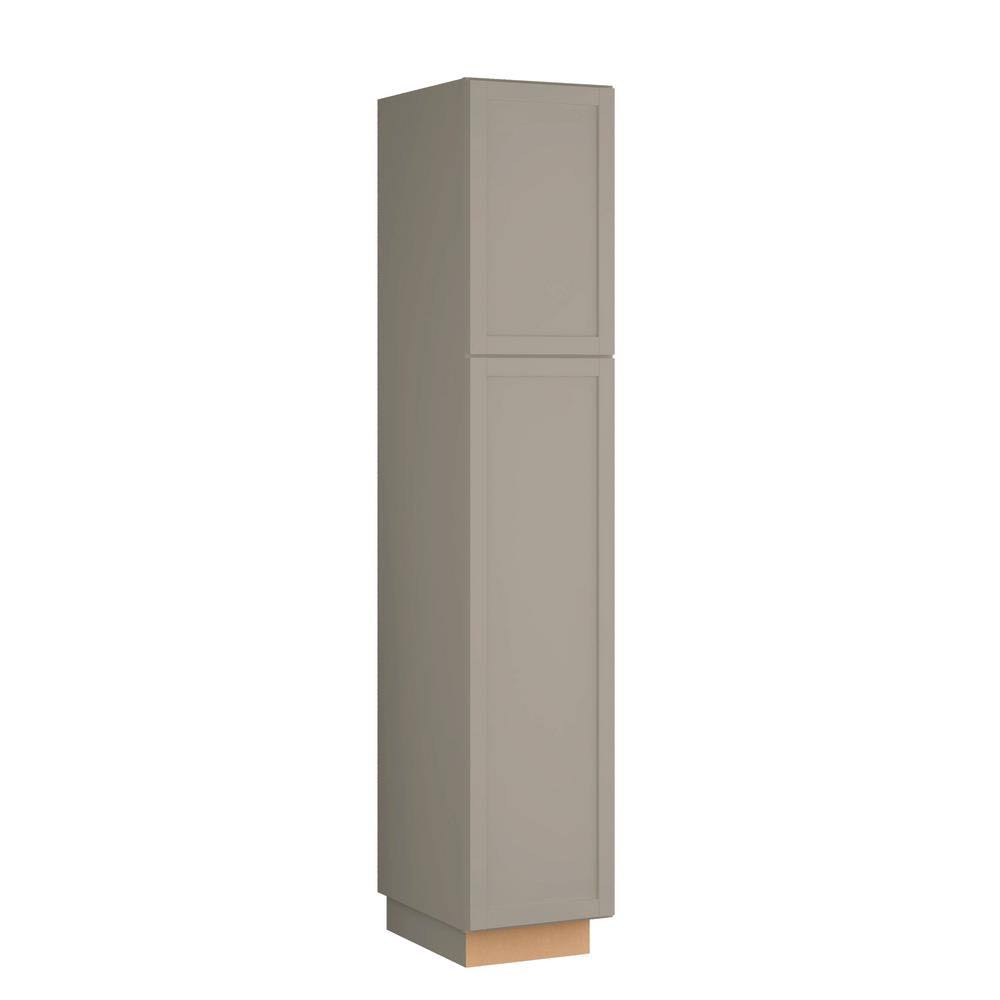 Sterling Gray Laminate Shaker Pantry Cabinet G4527