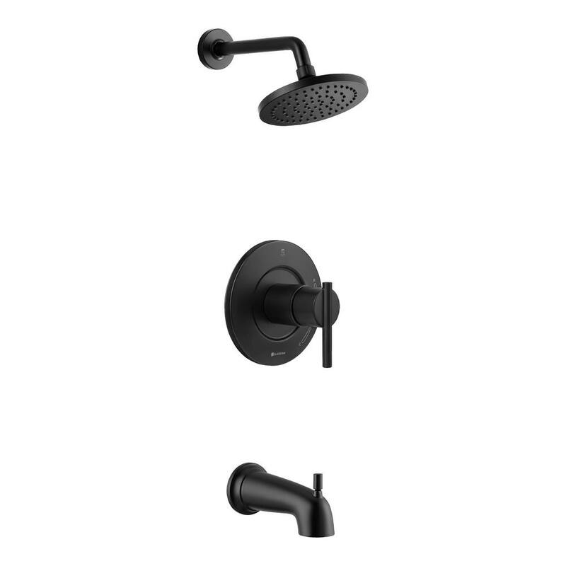 Single-Handle 1-Spray Tub and Shower Faucet 1.8 GPM Matte Black N6385
