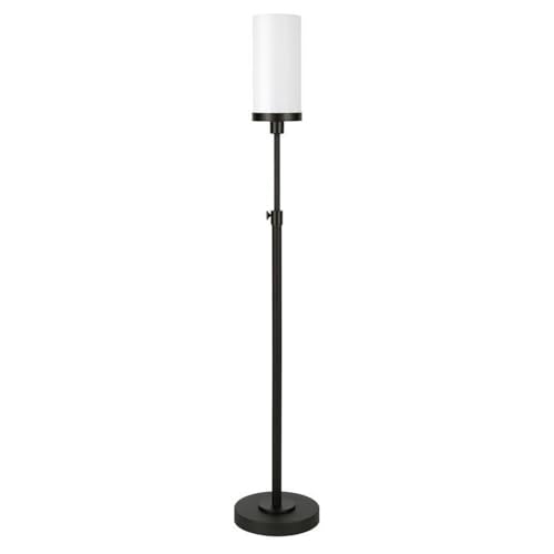 66" Tall Floor Lamp with Glass Shade in Gold F46618