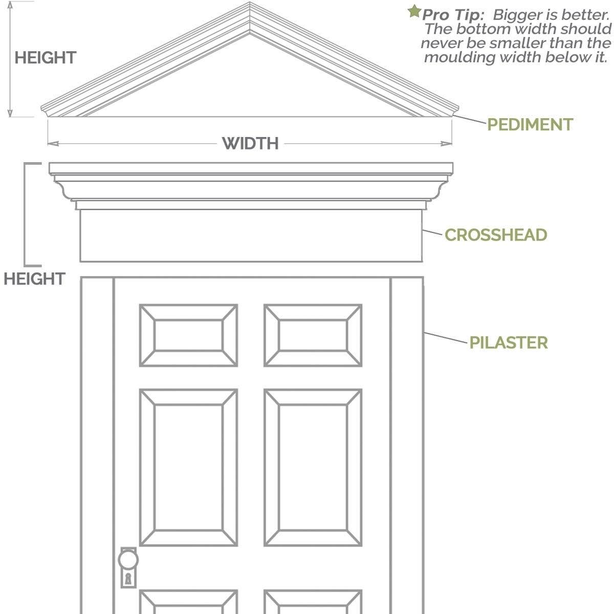 PVC Pilaster with Capital & Base (Pair) E1385