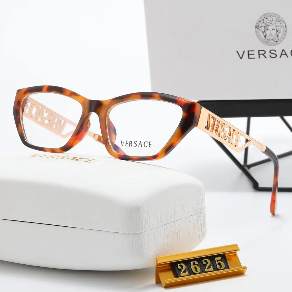 Simple Hollow Letter Flat Glasses K879