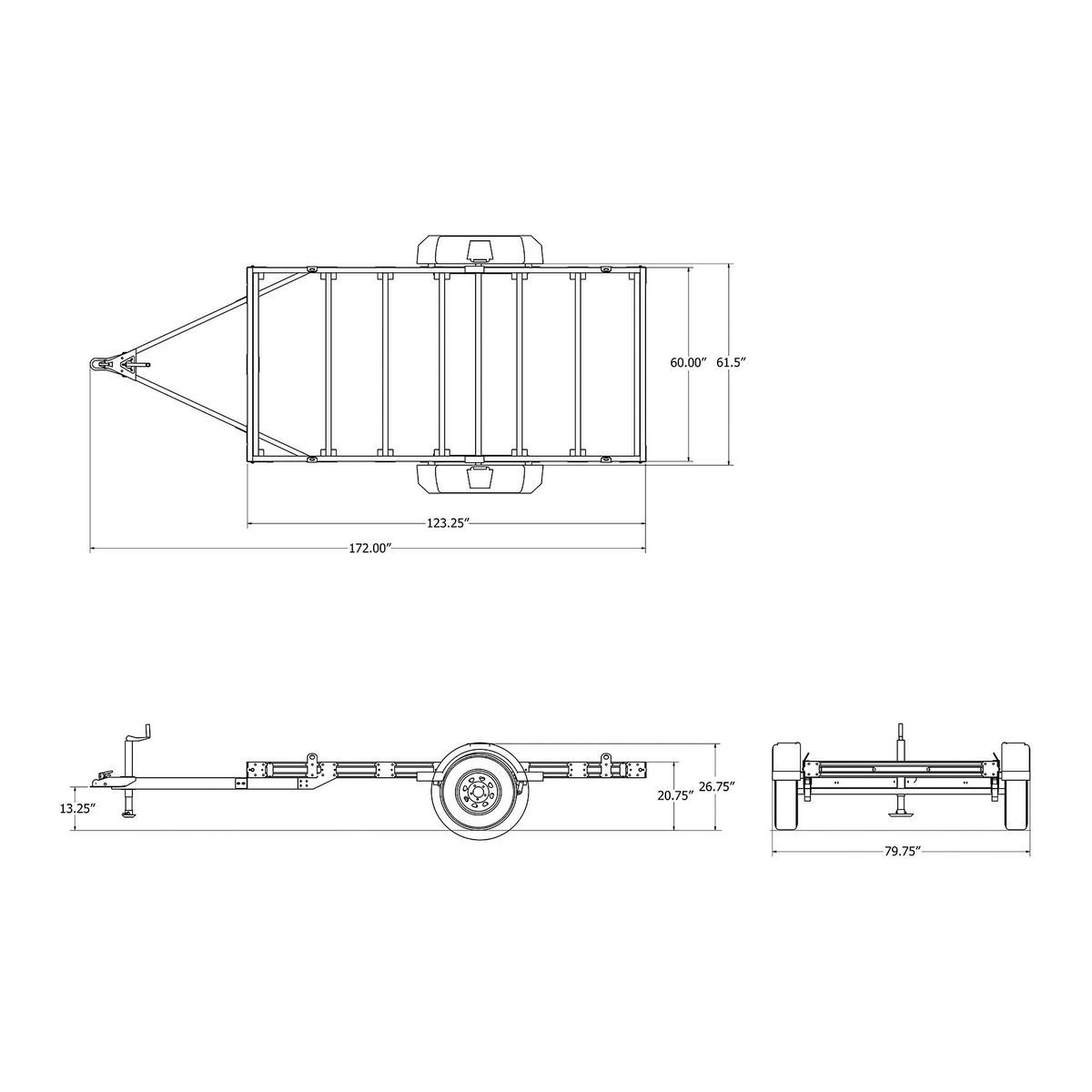 5 ft. x 10 ft. Utility Trailer Q41009