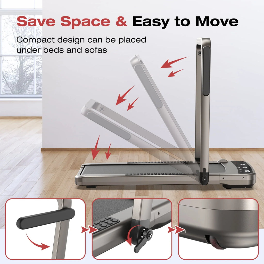 2 in 1 Folding Treadmill with Incline Y46443