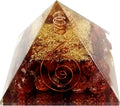 Orgone Pyramid with Crystal Quartz U562
