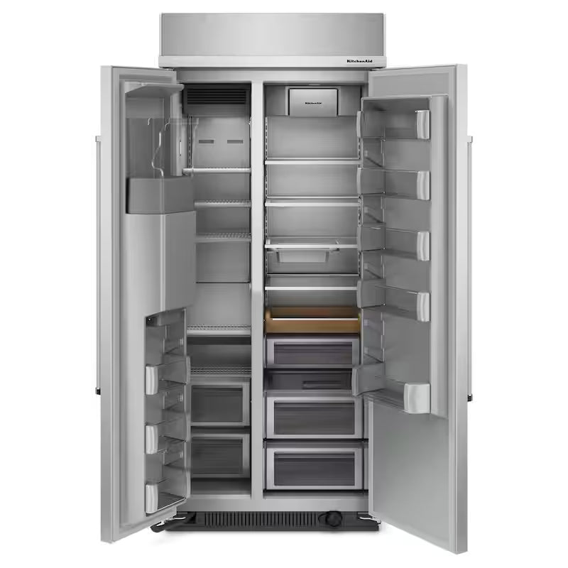 36 in. 20.8 cu. ft. Side-by-Side Refrigerator in Stainless Steel Y1546