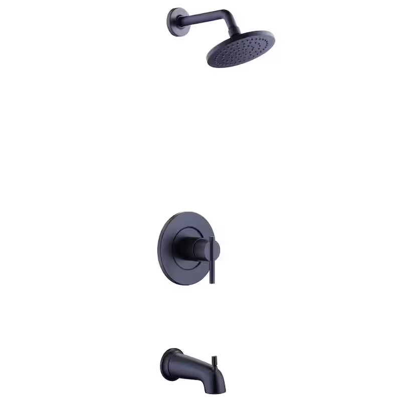 Single-Handle 1-Spray Tub and Shower Faucet 1.8 GPM Matte Black N6385