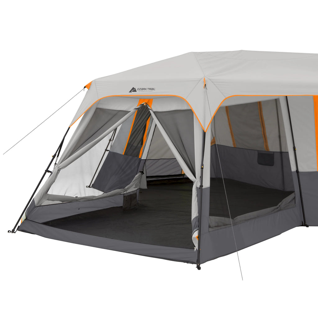 12-Person 3-Room Instant Cabin Tent with Screen Room Y889