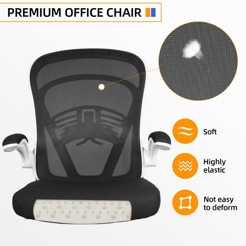 Black Ergonomic Mesh Office Chair with Wheels W4009
