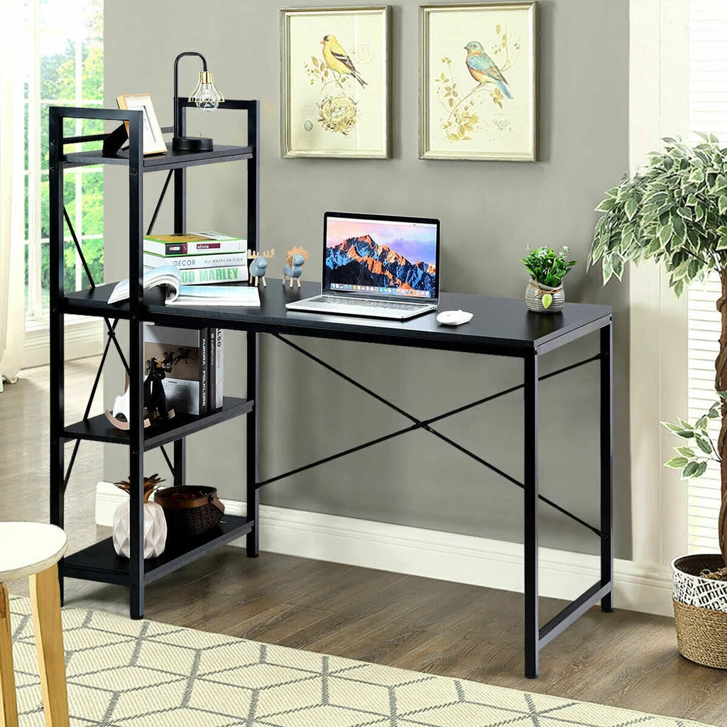 47.5" Computer Desk with 4 Tier Shelves T3323