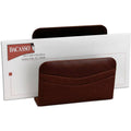 Mocha Leather Letter Holder A233487