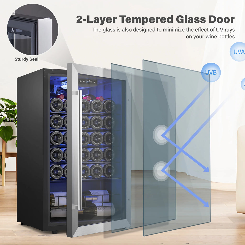 32 Bottle Wine Refrigerator Cooler Y484