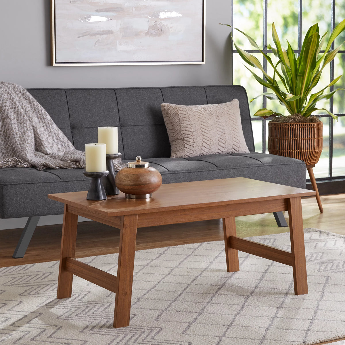 Wood Rectangle Coffee Table O30808
