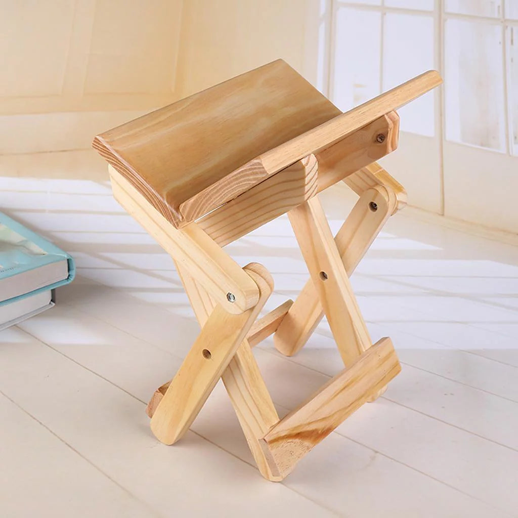 Folding Wooden Step Stool H630