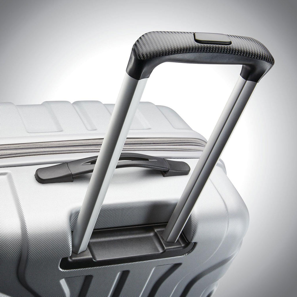 2-Piece Silver Hardside Spinner Luggage Set O190