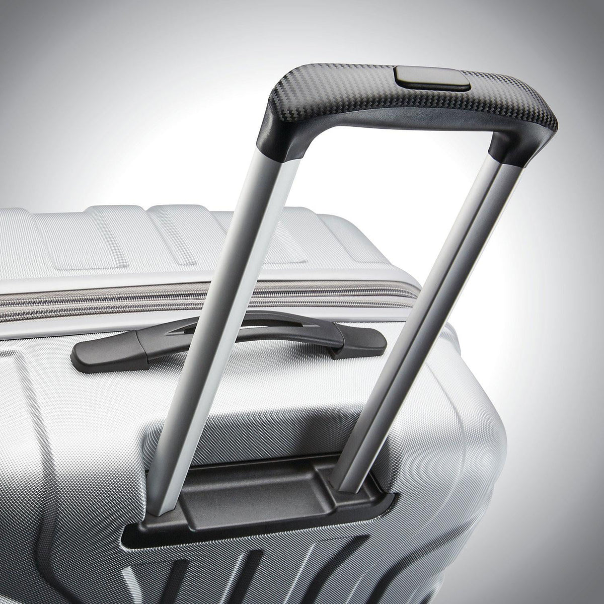 2-Piece Silver Hardside Spinner Luggage Set O190