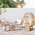 Beige Wicker Outdoor Sectional Sofa X521