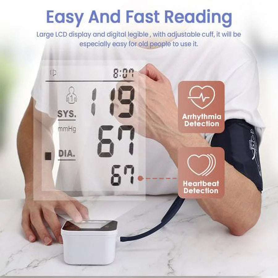 Black Automatic Digital Upper Arm Blood Pressure Monitor P37215