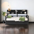 Full Size Bed Frame with Storage and 2 Drawers D643811