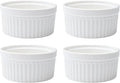 White Set Of 4 Porcelain Ramekins Q8823