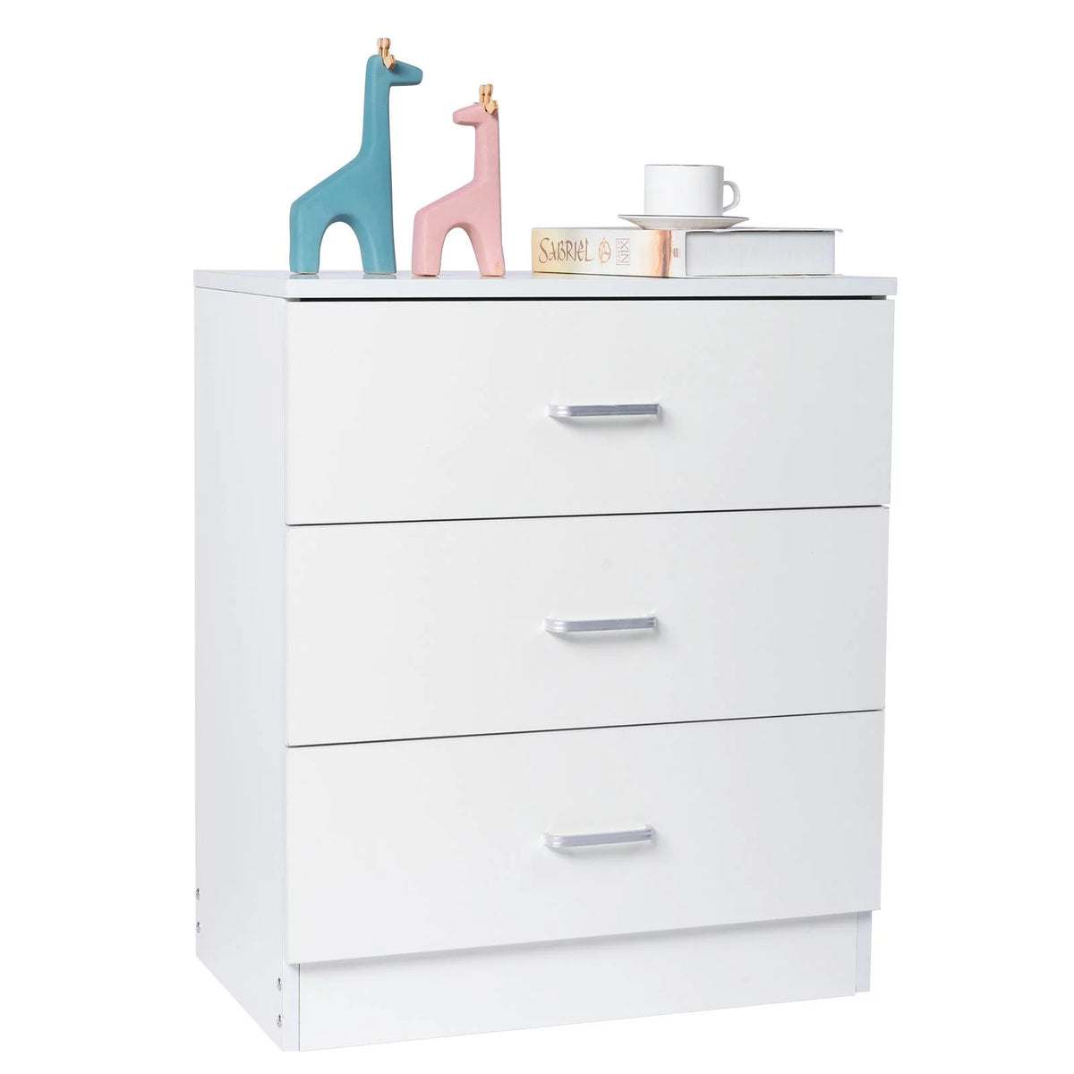 White 3 Drawer Dresser I225014