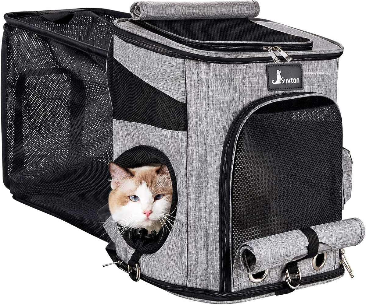 Expandable Pet Carrier Backpack with Breathable Mesh T13622