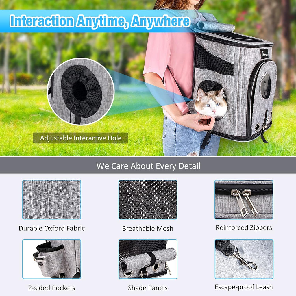 Expandable Pet Carrier Backpack with Breathable Mesh T13622