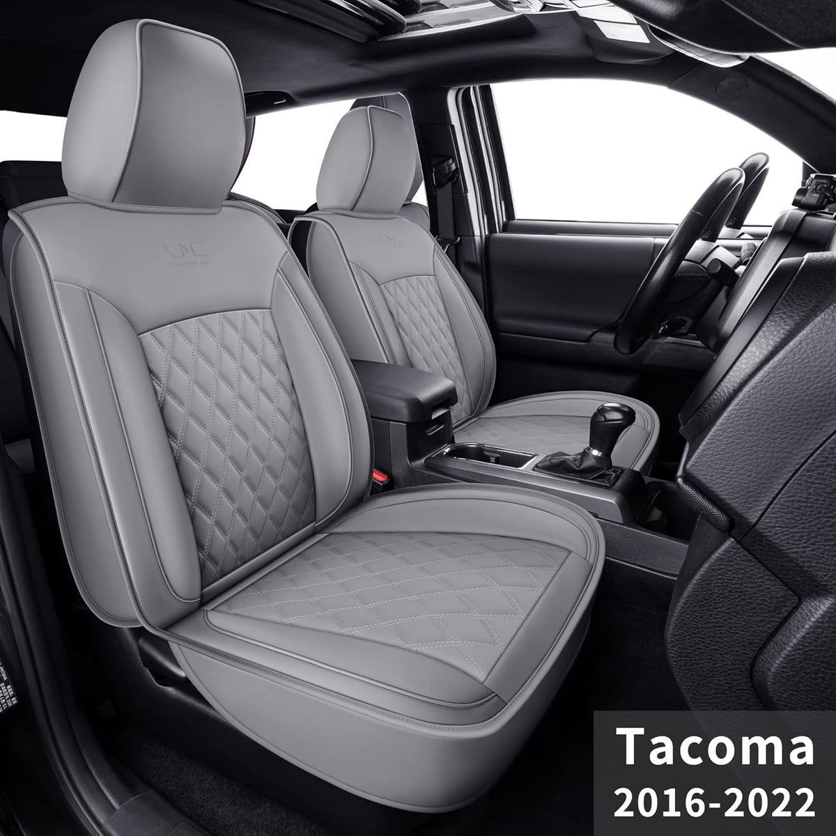 Black 2 pcs Tacoma Seat Covers E779