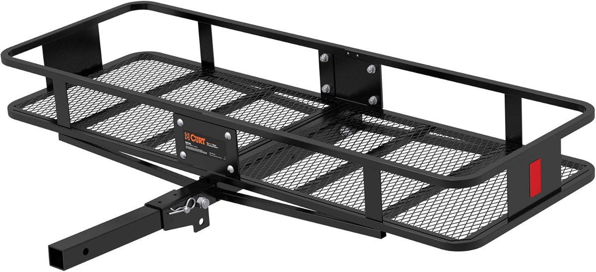 60 x 20-Inch Black Steel Basket Hitch Cargo Carrier A664854