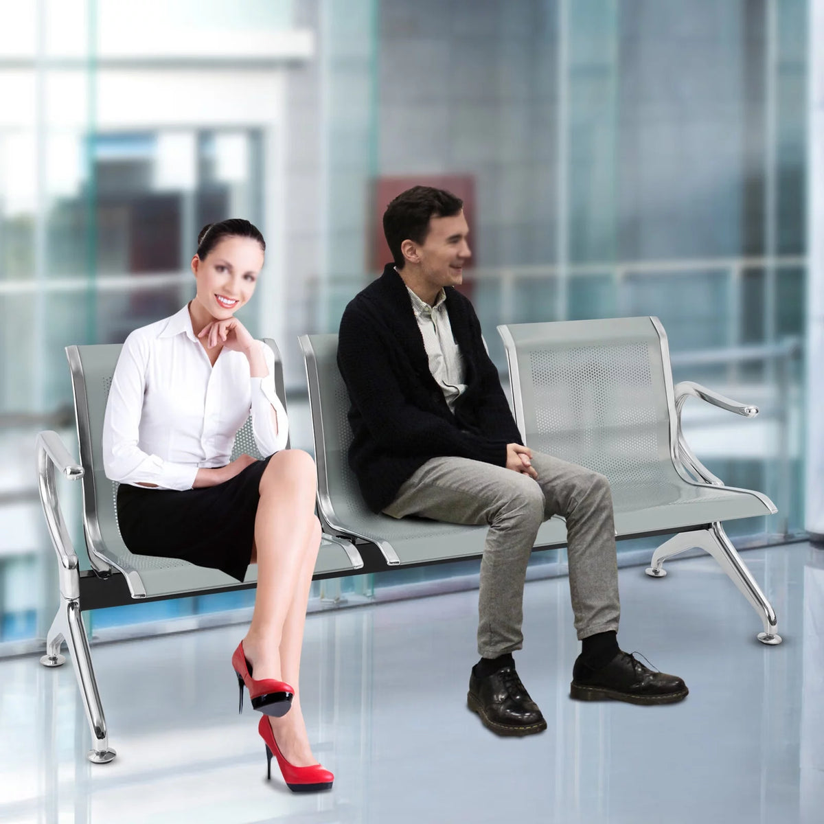 3-Seat Waiting Room Chair with Arms R7580