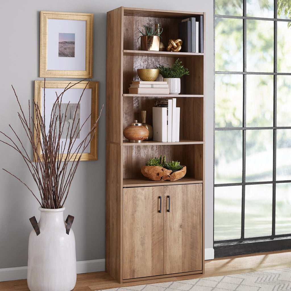 5 Shelf Bookcase with Doors G1813
