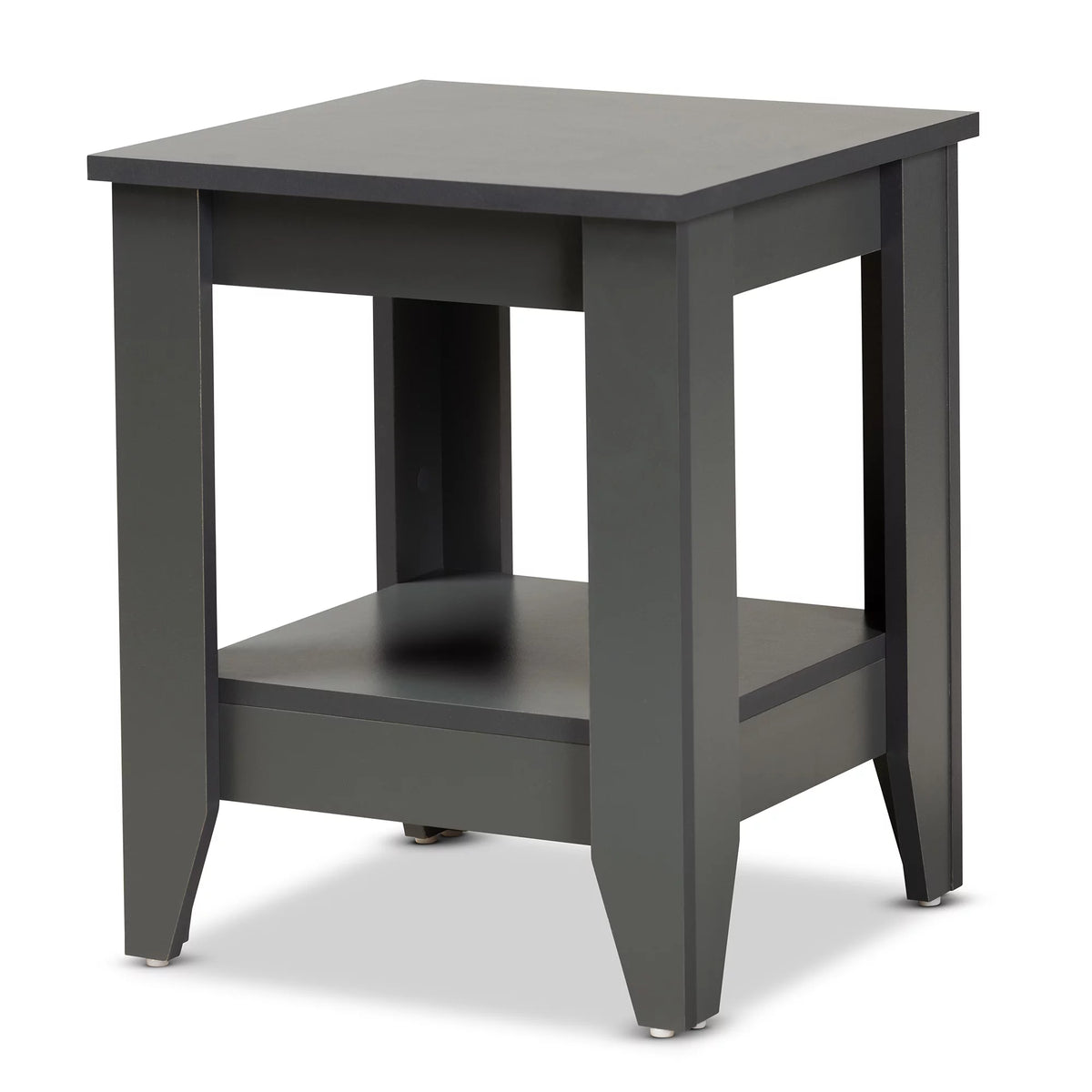 Grey Finished Wood End Table S3772