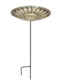 Brass Birdbath with Stake B723405