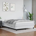 Full Size Faux Leather Platform Bed Frame with Wooden Slat Support N20205