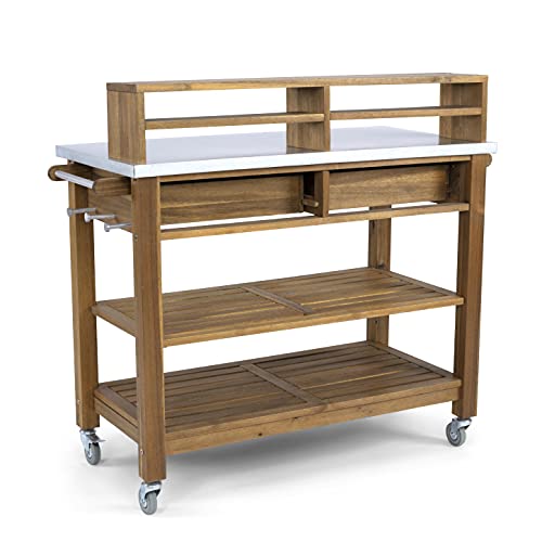 Golden Teak Potting Bench C93378