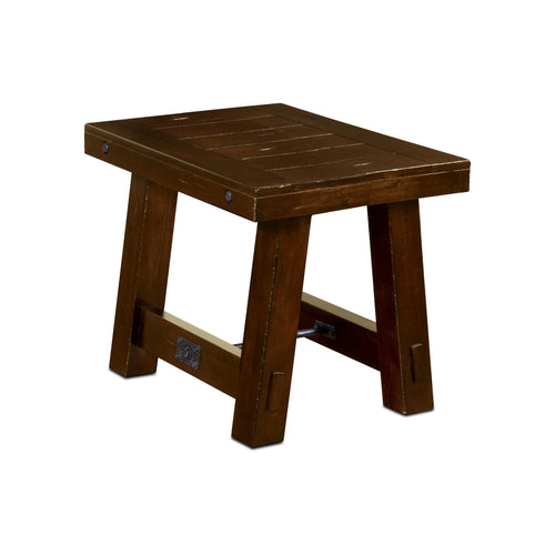 16" Mahogany Wood Chair Side Table K255