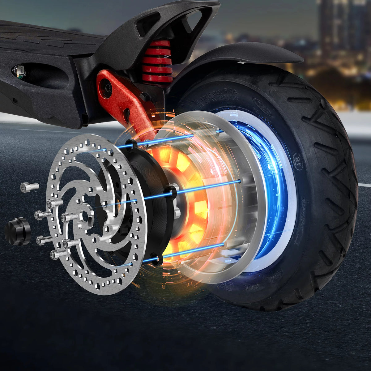 Electric Scooter with 25 Miles Range, 19 MPH, 500W, 10 inch Wheels E460