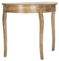 Oak Demilune Console D6028