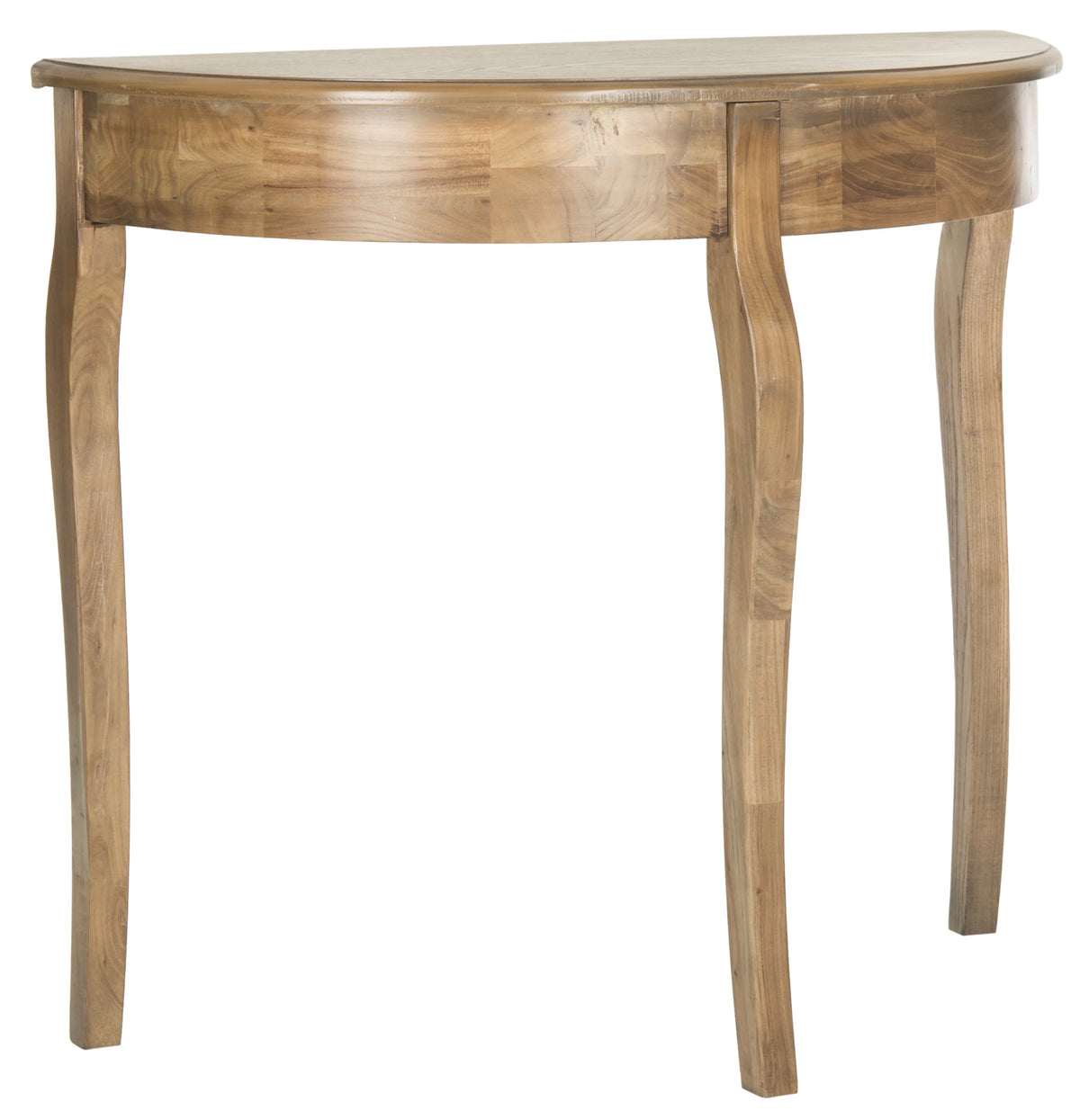 Oak Demilune Console D6028