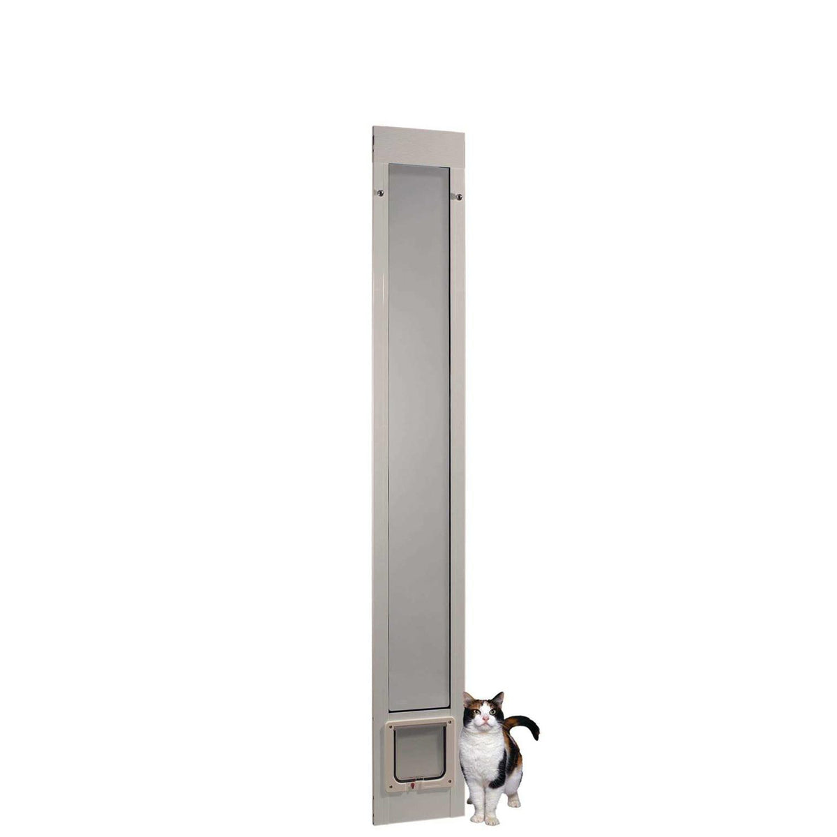 80'' White Pet Patio Door S949