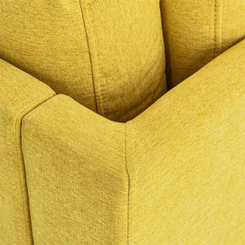 65" Mid-Century Modern Fabric Corner Lounge Chair K945