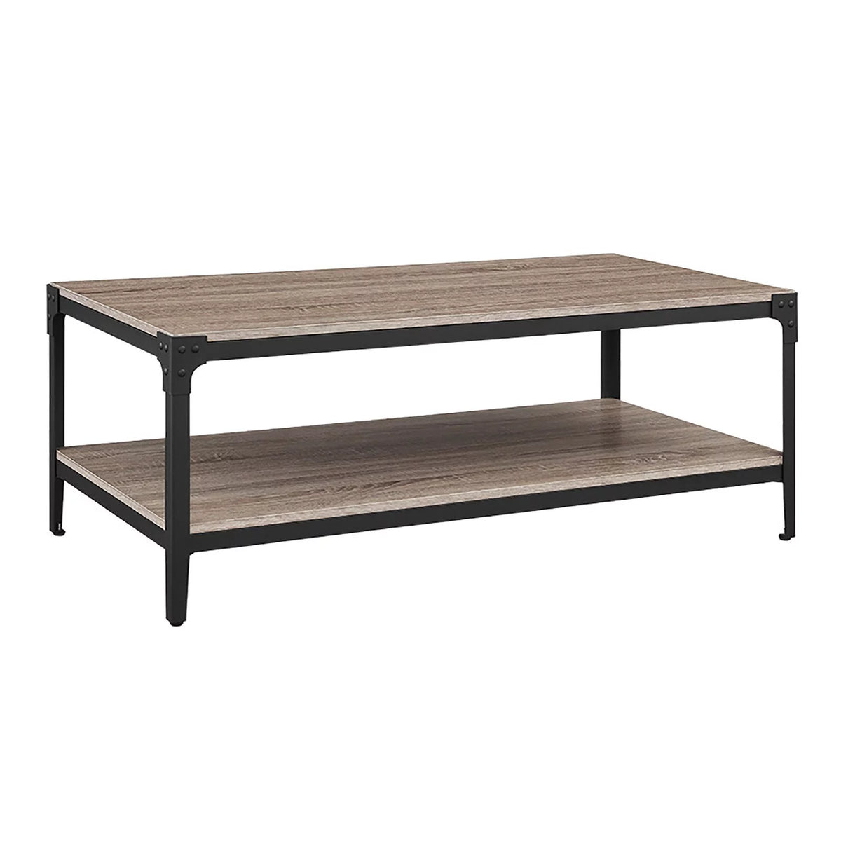 Rustic Metal and Wood Coffee Table X600