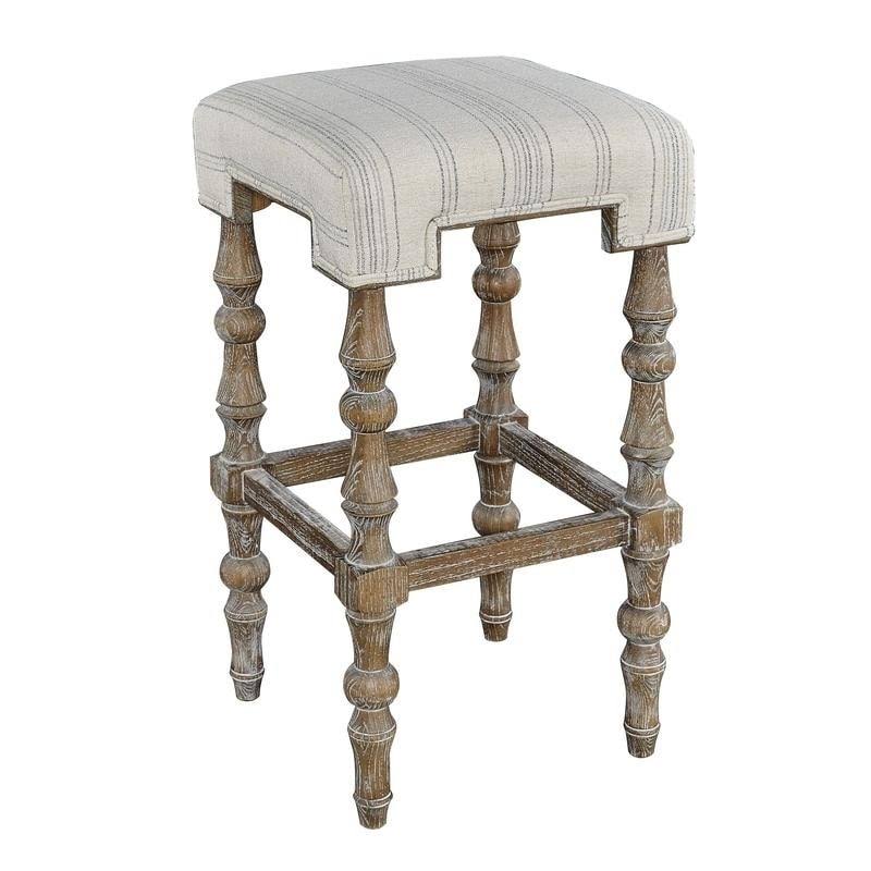 Beige Backless Bar Stool G932197